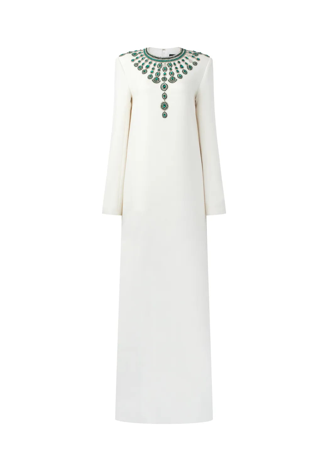 Long Sleeve Dress With Stone Embellishments